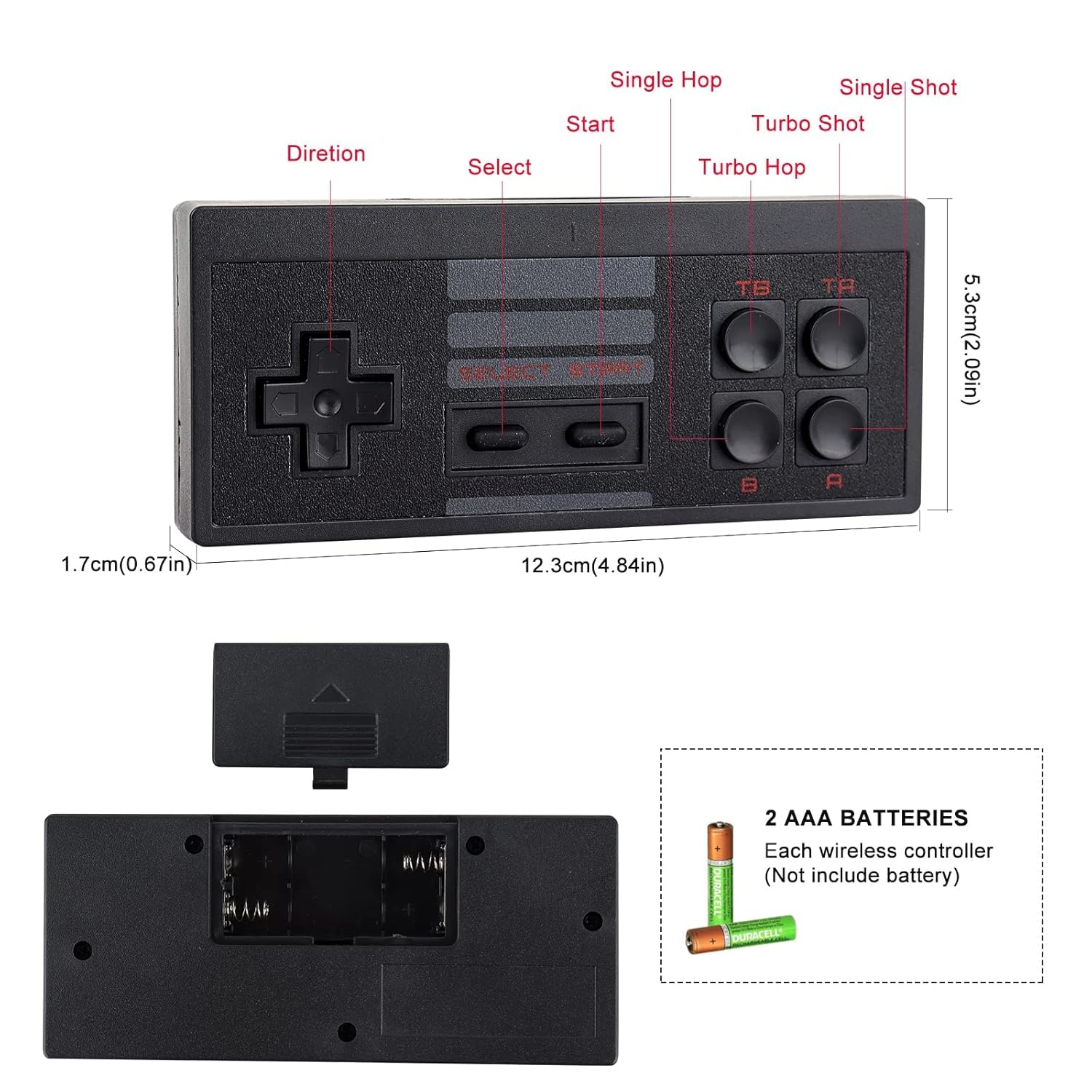 TY TV Video Games Old Arcade Classic Retro TV Game Console HDMI Version Game Stick with 2 Wireless Controller Best Gift for Kids