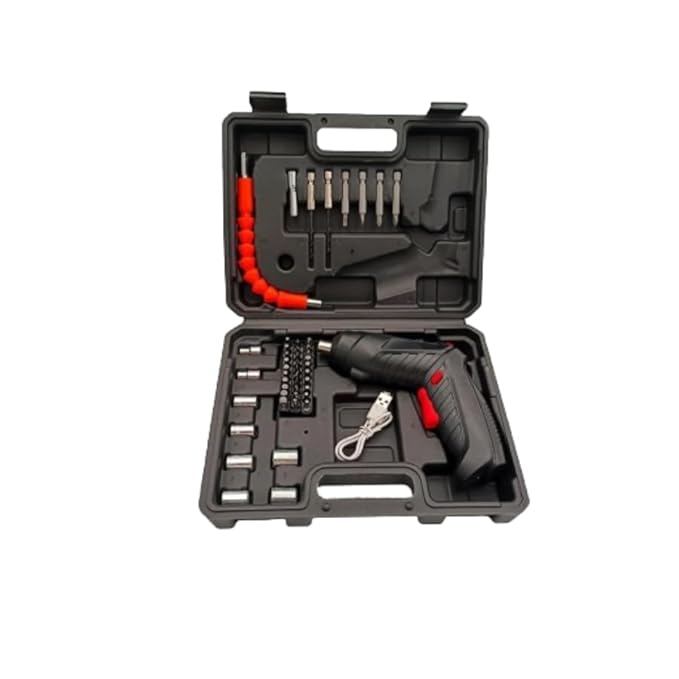 47 in 1 Electric Screwdriver| usb rechargeable mini Screwdriver| Cordless Drill Screwdriver Bits Set |Electric Portable Drill Driver Machine (47 in 1 Electric Screwdriver)