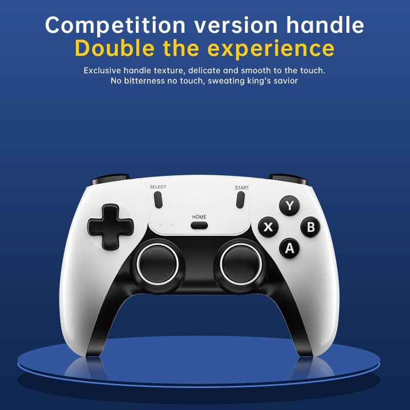 TY GS5 PRO Wireless Video Game  Console 128GB-Plug & Play 4K HD Output with 53 Emulators & 60,000+ Games-Game Stick for PC/TV/Projector-Exclusive Edition-Dual Controllers Included (64gb)