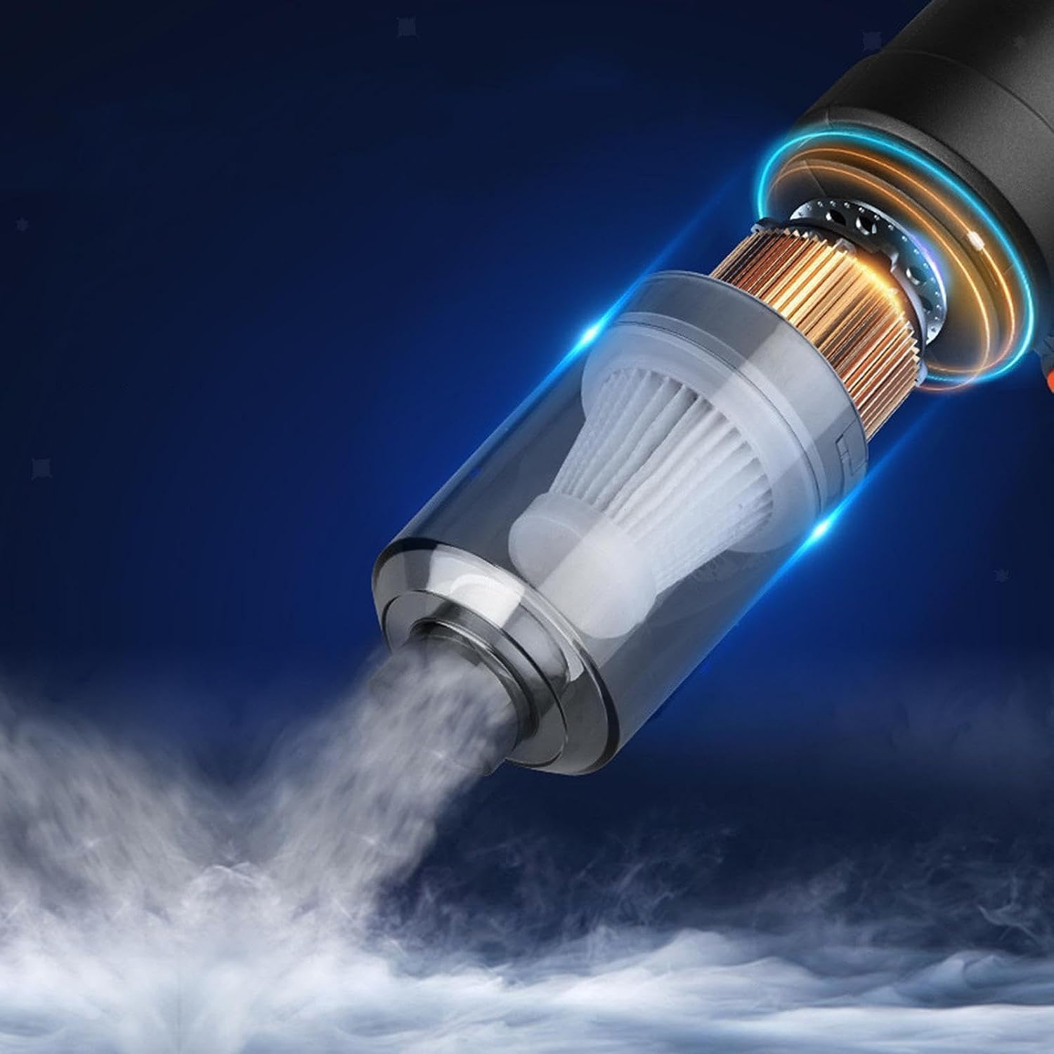 TY Portable Car Vacuum Cleaner with Blower | USB Rechargeable Wireless Handheld Cleaner Traveling,Portable,Rechargeable (4inn1)