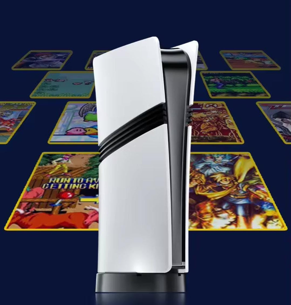 TY GS5 PRO Wireless Video Game  Console 128GB-Plug & Play 4K HD Output with 53 Emulators & 60,000+ Games-Game Stick for PC/TV/Projector-Exclusive Edition-Dual Controllers Included (64gb)