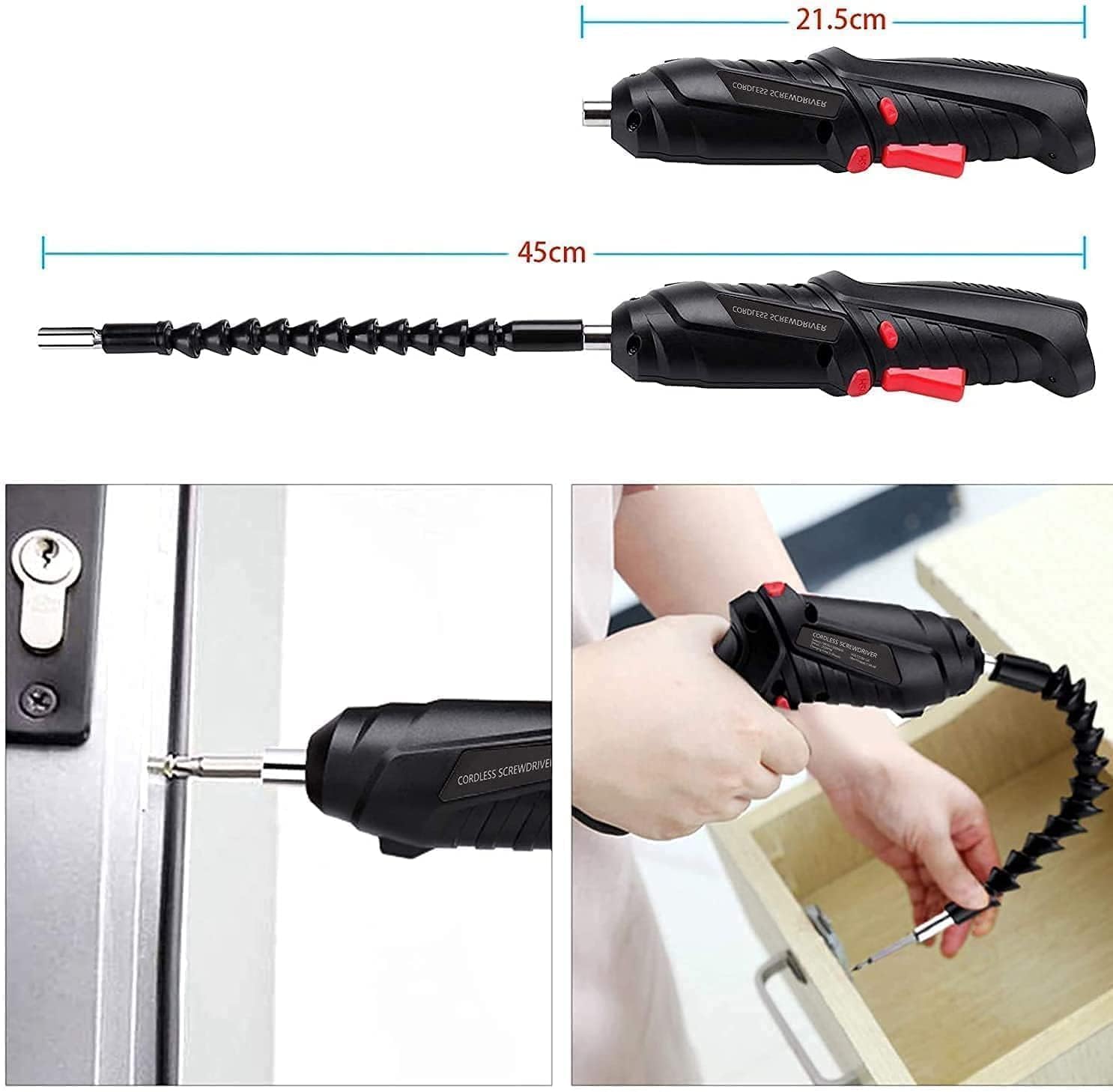 47 in 1 Electric Screwdriver| usb rechargeable mini Screwdriver| Cordless Drill Screwdriver Bits Set |Electric Portable Drill Driver Machine (47 in 1 Electric Screwdriver)