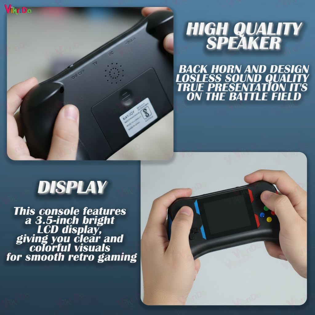 TY Handheld Game Players | 4.3In X7 Video Game Console | Double Rocker 8GB Memory Built in 10000 Games MP5 Multifunctional Inbuilt Camera