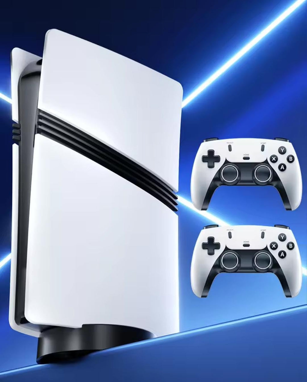 TY GS5 PRO Wireless Video Game  Console 128GB-Plug & Play 4K HD Output with 53 Emulators & 60,000+ Games-Game Stick for PC/TV/Projector-Exclusive Edition-Dual Controllers Included (64gb)