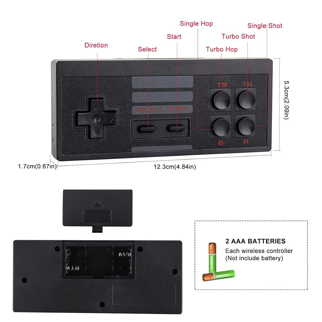 TY TV Video Games Old Arcade Classic Retro TV Game Console HDMI Version Game Stick with 2 Wireless Controller Best Gift for Kids