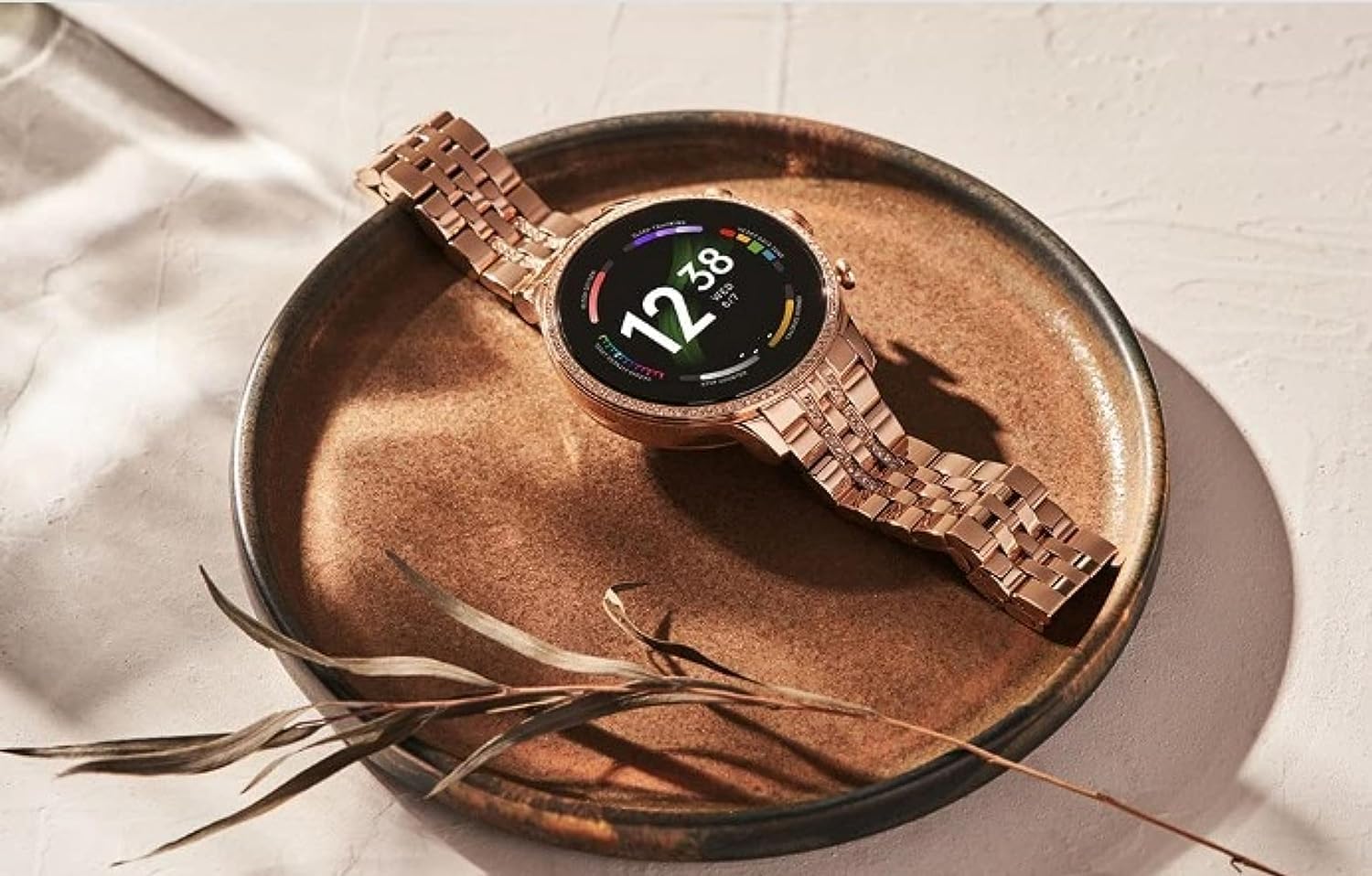Ty Gen 9 Diamond Strap HD Display 2 Straps BT Calling Smartwatch (Rose Gold Strap) for Mens and Womens with ON/Off Logo