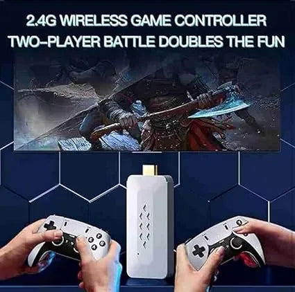 M22 Retro Handheld Game Stick - Wireless HD, 52 Emulators, 30,000+ Games, 64GB, Classic Edition with Takken / GTA Vice City /  God of War