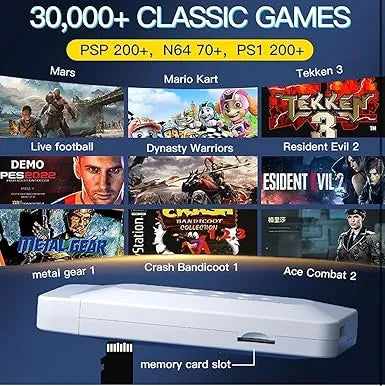 M22 Retro Handheld Game Stick - Wireless HD, 52 Emulators, 30,000+ Games, 64GB, Classic Edition with Takken / GTA Vice City /  God of War